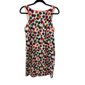 Chetta B Peter Noviello Sherrie Bloom Roundneck Tank Dress Multi Women's Size 10